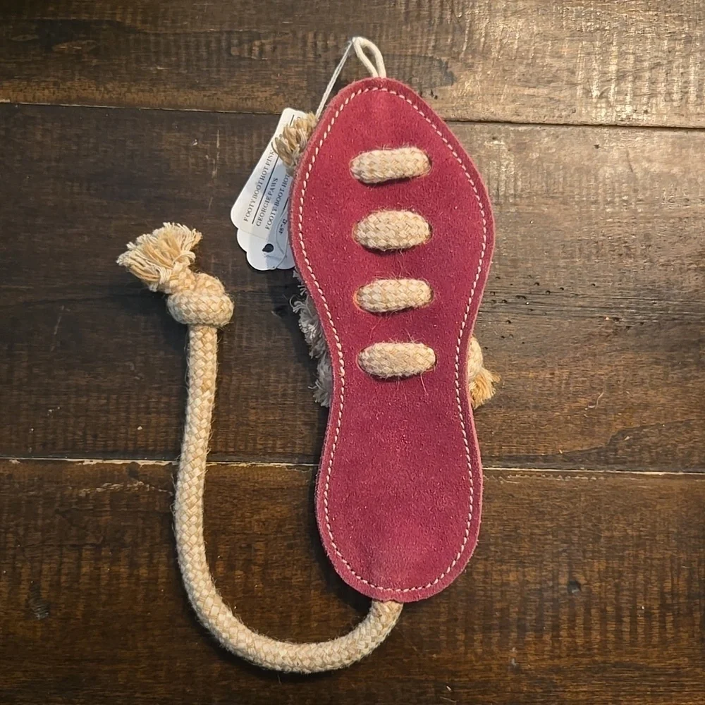 Georgie Paws Footy Boot Dog Toy Hot Pink NWT